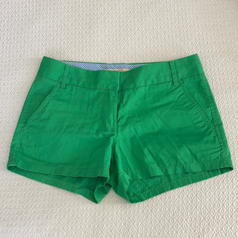 JCrew Chino Shorts, Kelly green, 3” inseam size 0.